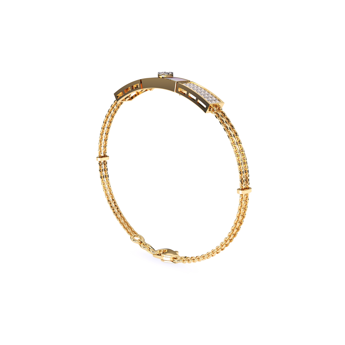 Classy Daily Wear Lab Grown Diamond Bracelet